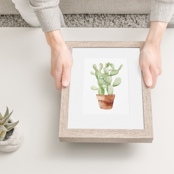 Wall Art Watercolor Cactus Plant Illustration Print Poster Unframed - Picture 5 of 9